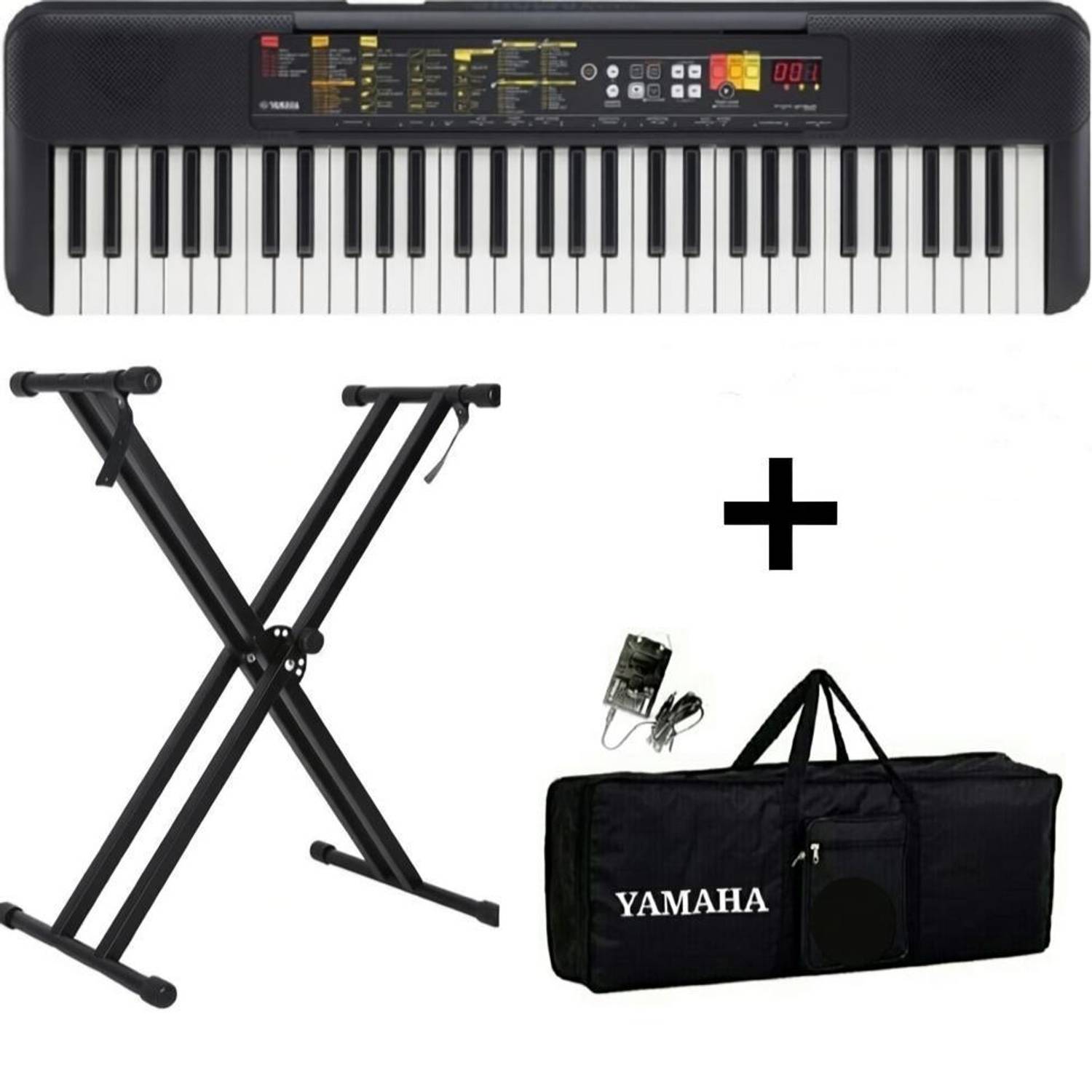 YAMAHA F-52 Digital Portable Keyboard with Accessories - Image 1