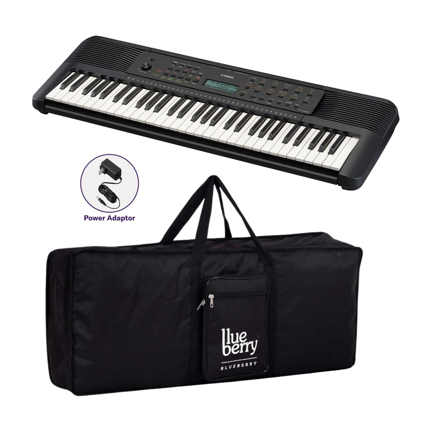 Image of YAMAHA PSR-E283 With Blueberry KB-40 Bag, Digital Portable Keyboard