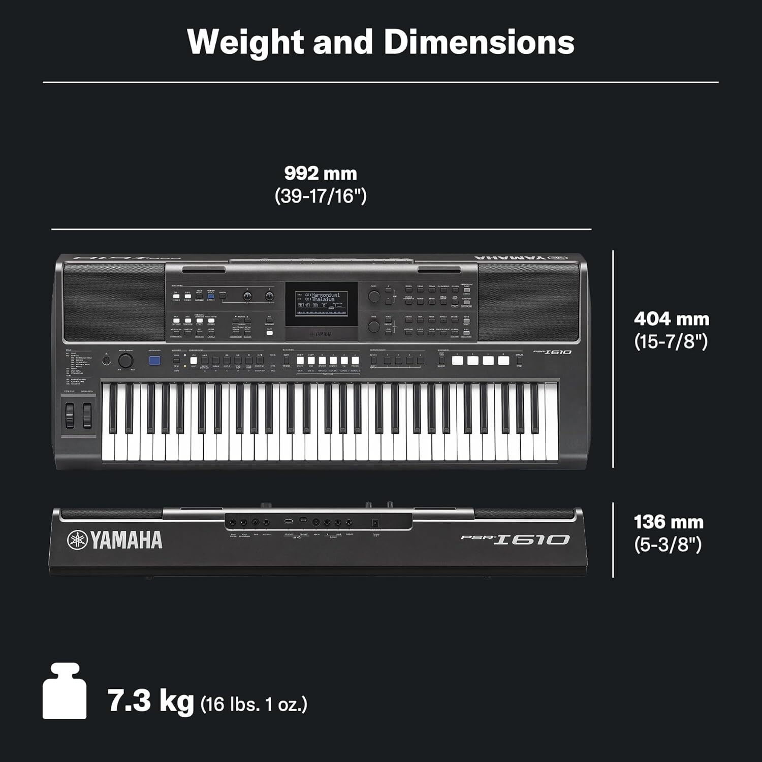 Image of YAMAHA PSR-I610 + CARRY CASE + DOUBLE PIPE STAND+DUST COVER i610 Digital Portable Keyboard