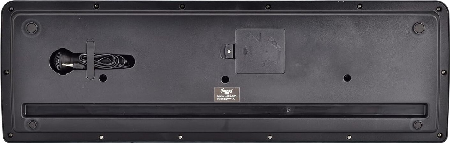 Image of Juarez Junior 61-Key Keyboard Piano with LED Mic, USB, Learning, Record & Dual Speakers JJRK-650 Analog Digital Piano