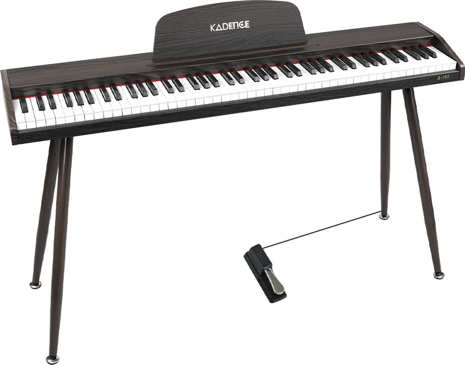 Image of KADENCE S193 88-Key Progressive touching-sensitivity Digital Piano-For Kids (Dark Brown) KAD-DP-S193-DBR Digital Digital Piano