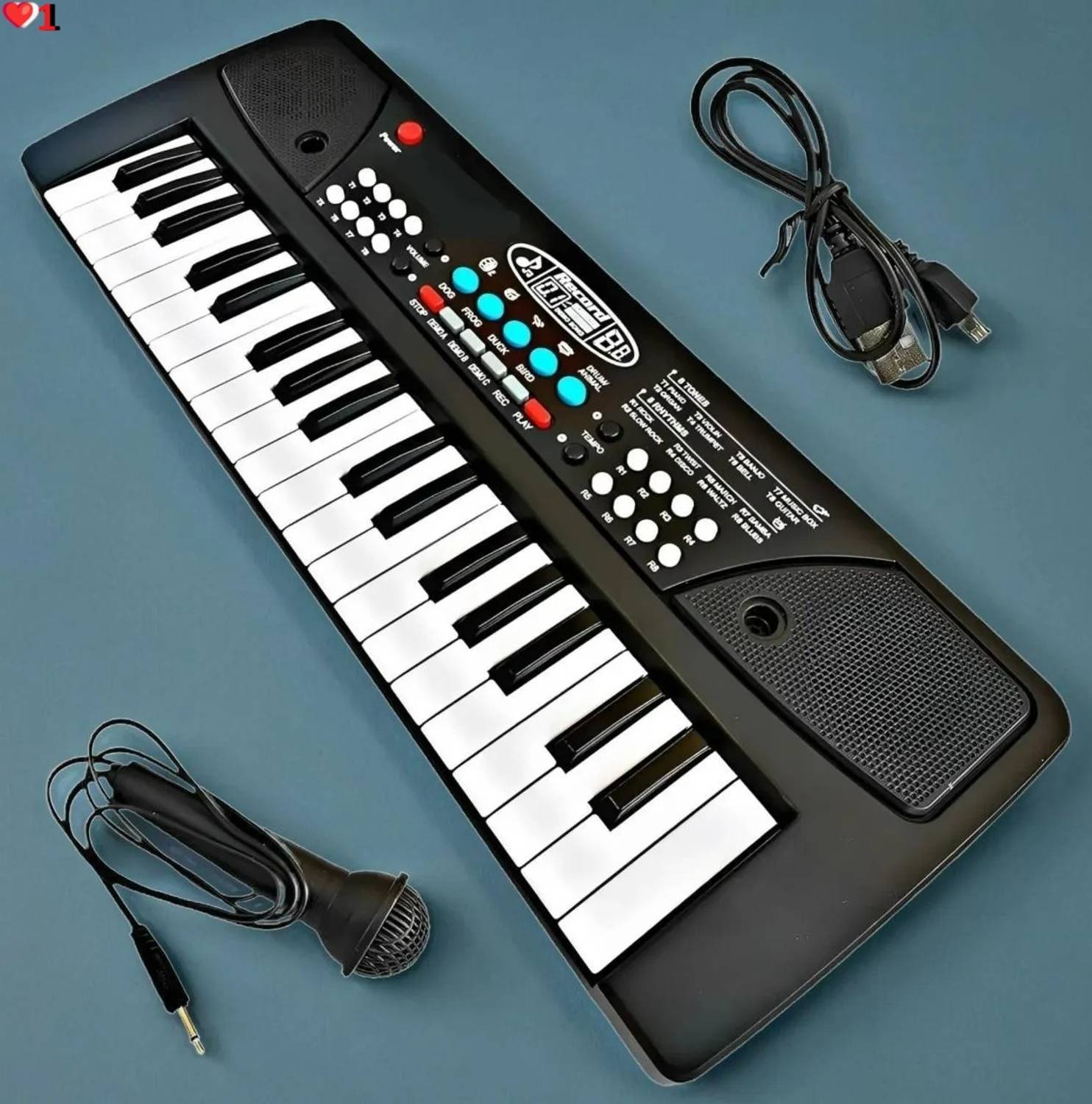 BAYEEN A800 Piano Keyboard with Recording ,Mic & Mobile Charger