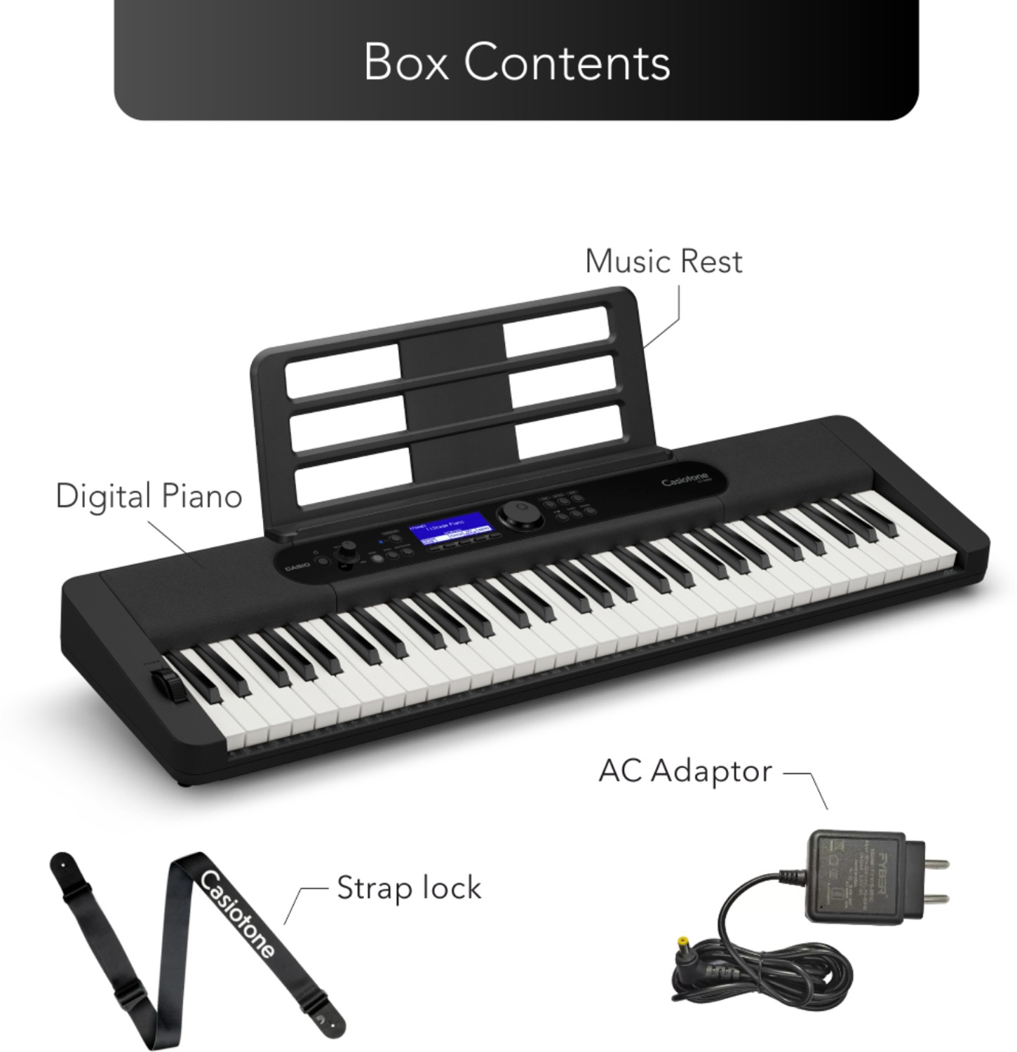 Image of CASIO CT-S400 CT-S400 Digital Portable Keyboard