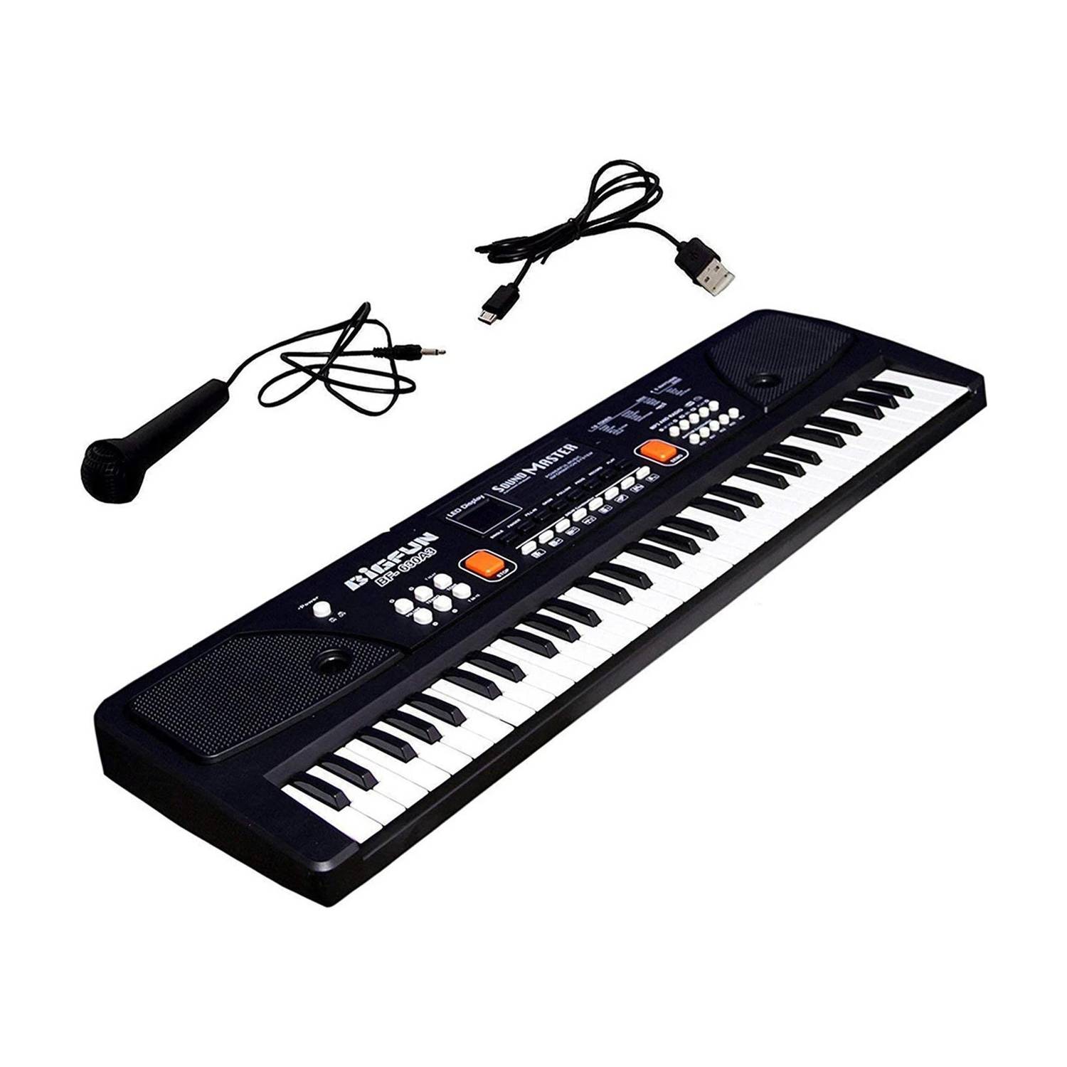 STAR VENTURE Piano for Kids,Mic Dc Power Option Recording Musical Keyboard, Music Piano 1 Kids 37 Key Piano Keyboard & Recording Mic & Mobile Charger Kids 37 Key Piano 1 Analog Portable Keyboard