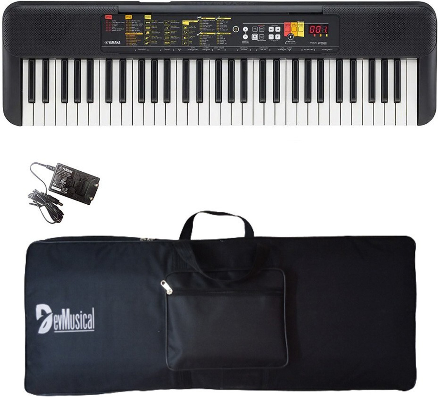 Image of YAMAHA PSR F52 PSR F52 61 Keys Portable Keyboard with Bag and Adaptor Digital Portable Keyboard
