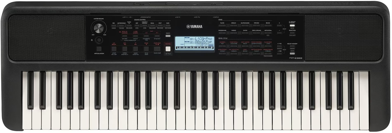 Image of YAMAHA 383 Yamaha PSR-E383 Portable Keyboard 61 Keys (Adaptor Included) Digital Portable Keyboard