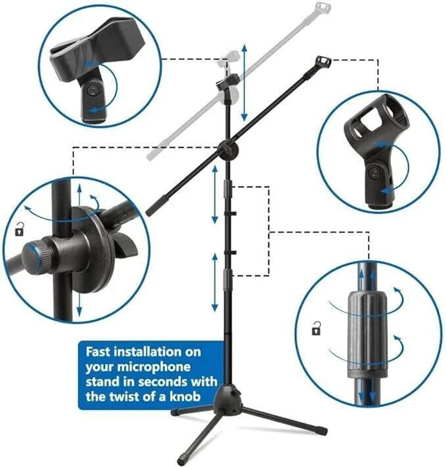 Image of Urban Infotech 6010551529596 Microphone Stand