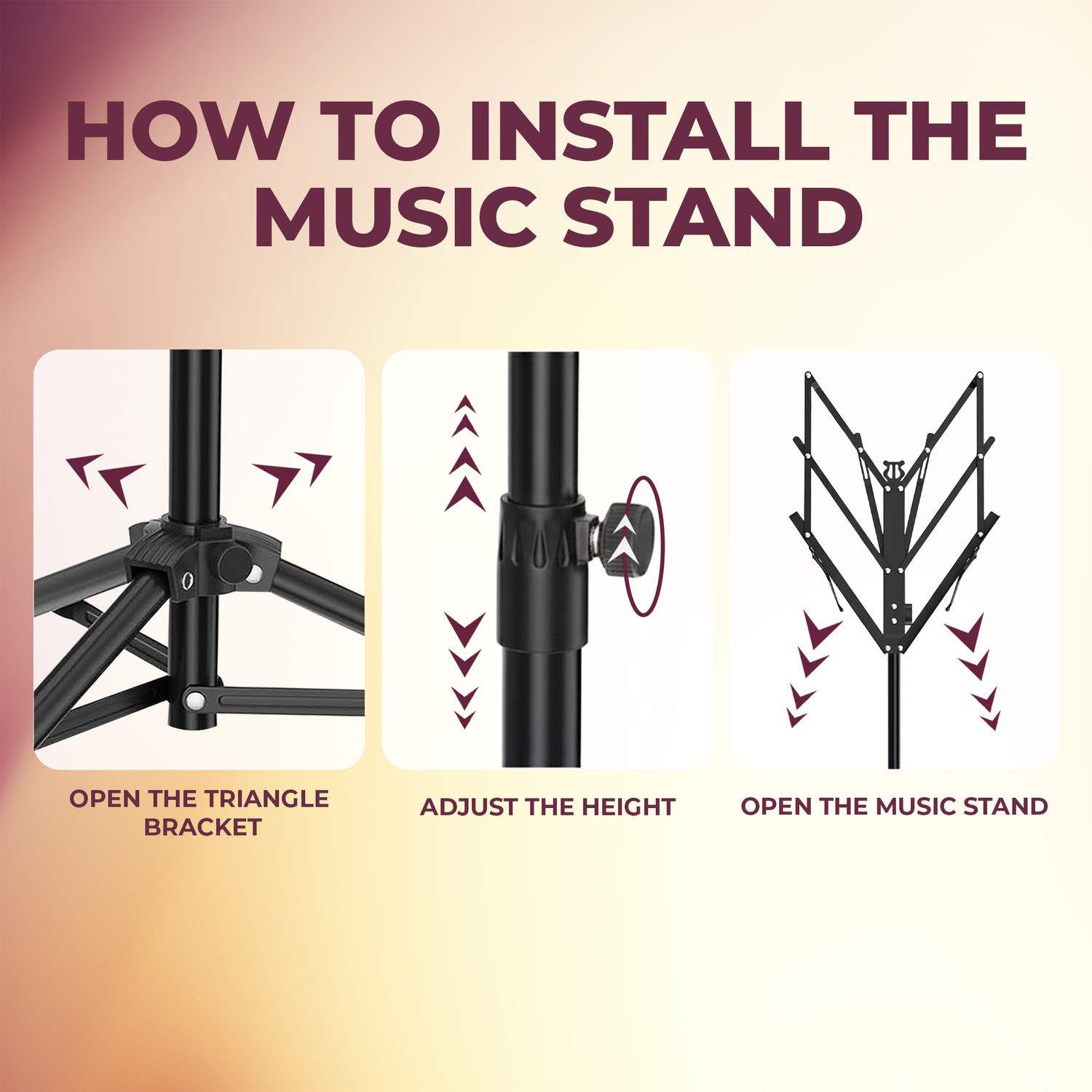 Image of Arctic AR-NSB-01 | Adjustable Orchestra Lyrics & Notation Stand
