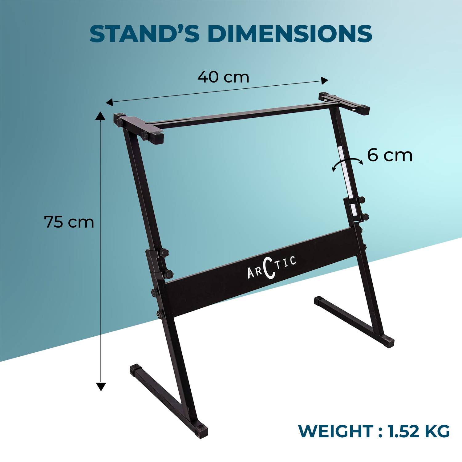 Arctic AR-ZKS-03 | Adjustable Heavy Duty Z Shape Keyboard Stand
