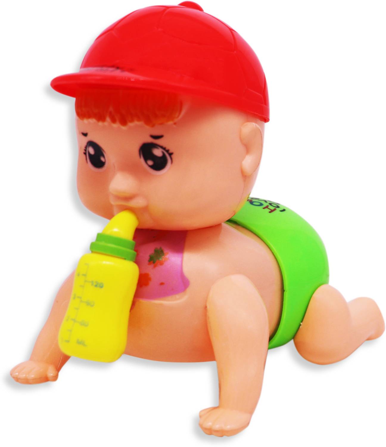Aseenaa Crawling Baby Toy With 3D Light & Real Baby Voice | Best Gift For New Born Baby