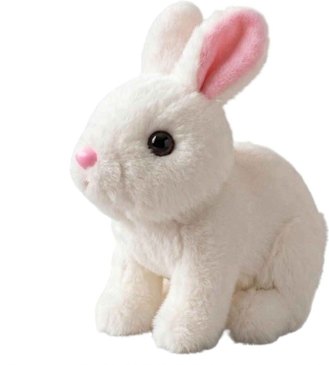 ADKD Bunny Rabbit Pet Electronic Soft Toy, Walking, Talking Sound, Stuffed Robot.