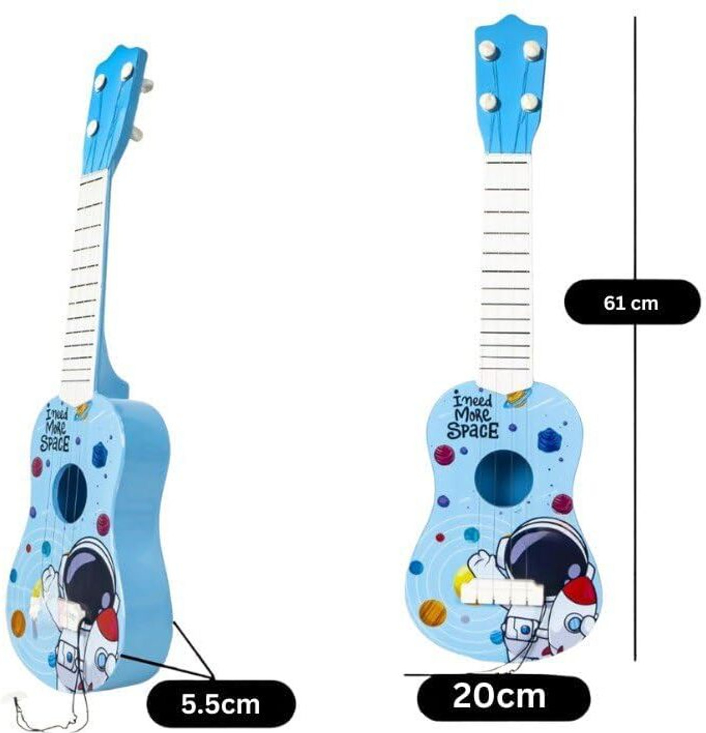 Image of AARISTRA Kids Toy Guitar 17 Inch Plastic Musical Instrument for Toddlers