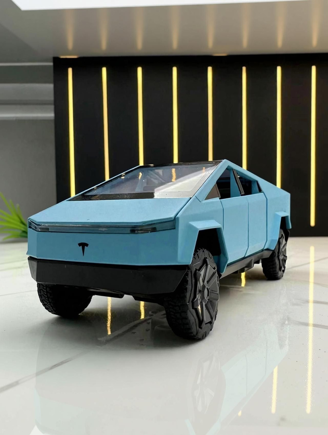 Image of CountryLink 1:36 Scale Diecast Model Car Alloy Toys Tesla pickup truck Model Pull-back Toy (Multicolor)