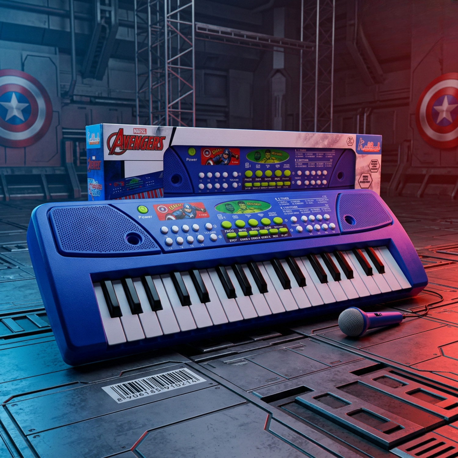 Image of Kriiddaank Marvel Avengers Keyboard Piano-37 Keys|8 Rhythms,8 Instrument Sounds