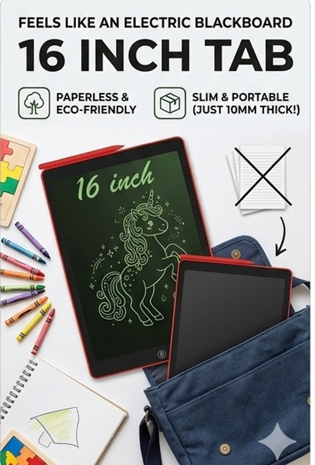 Image of weezly 16 inch LCD Writing Pad ,Writing Tablet