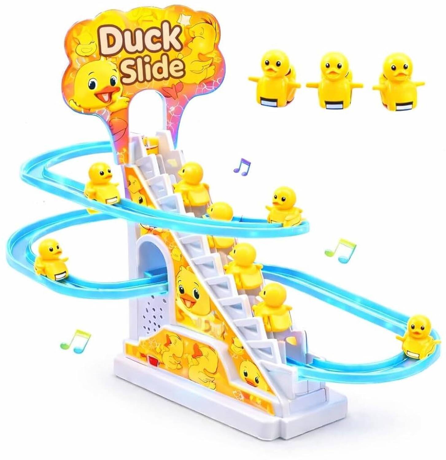 J K INTERNATIONAL Duck Slide Set Toy for Kids Automatic Stair