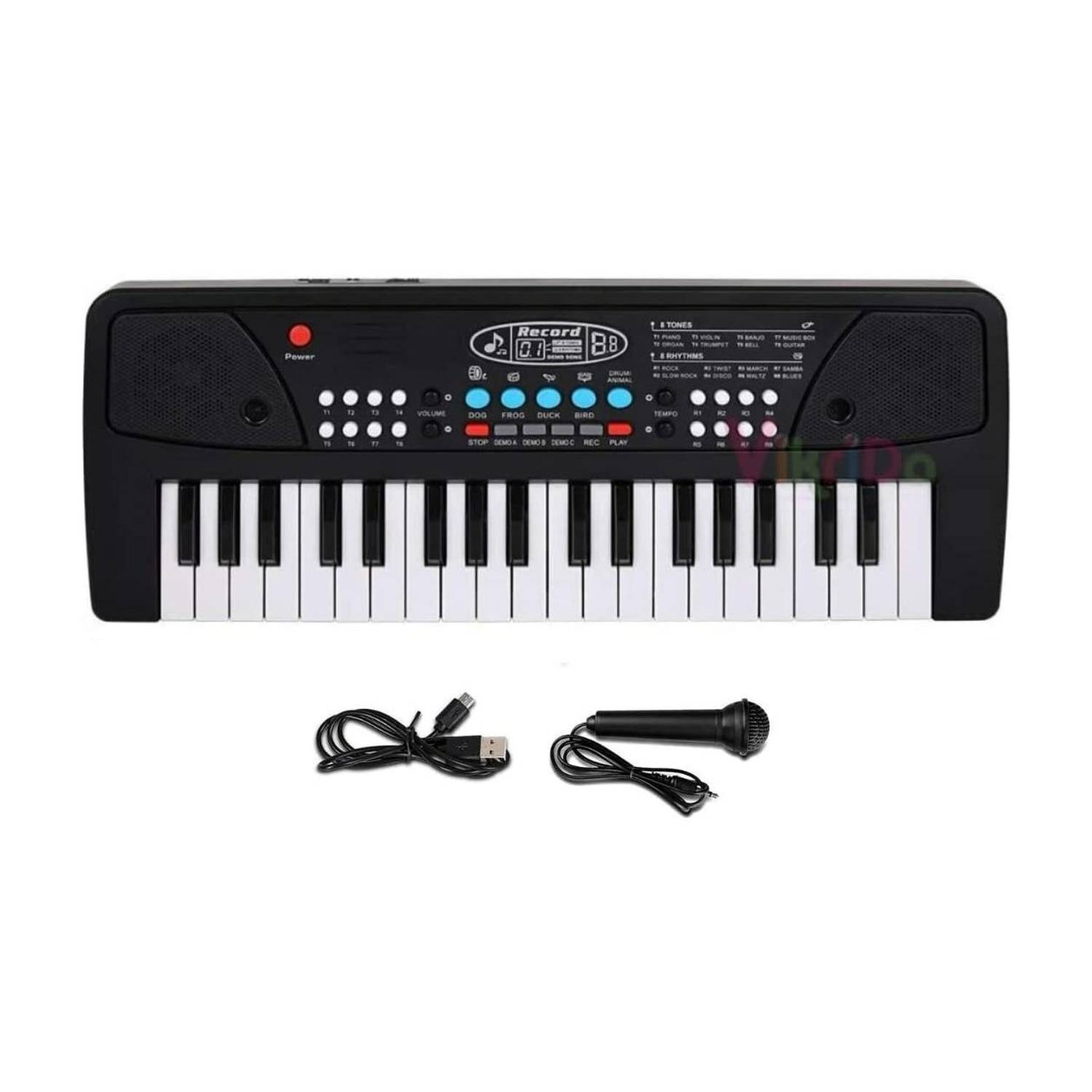 BANTAS 37 Key Piano Keyboard Toy with DC Power Option, Recording and Mic