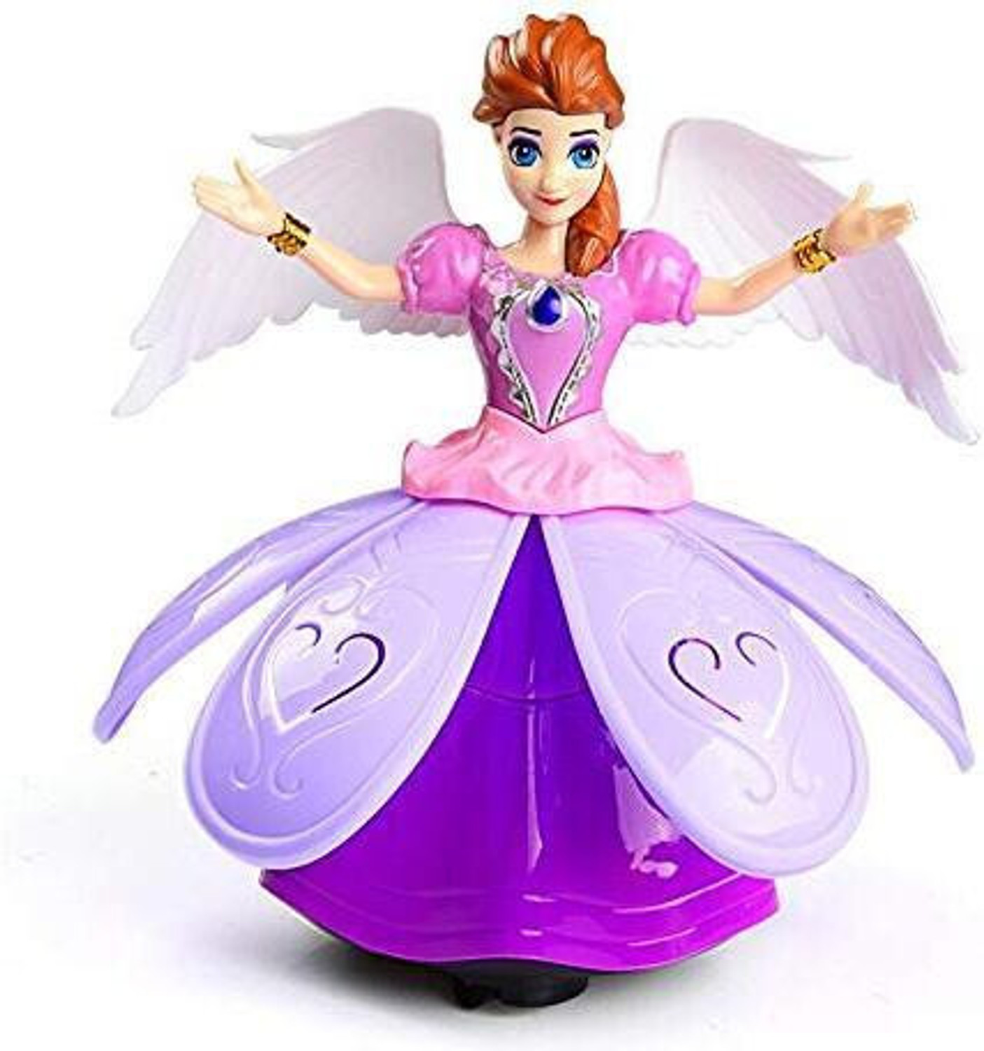 Image of CRITICS PICKS Cp Dancing Miracle Princess Toy Doll with Wings Interactive Revolving Cute Doll