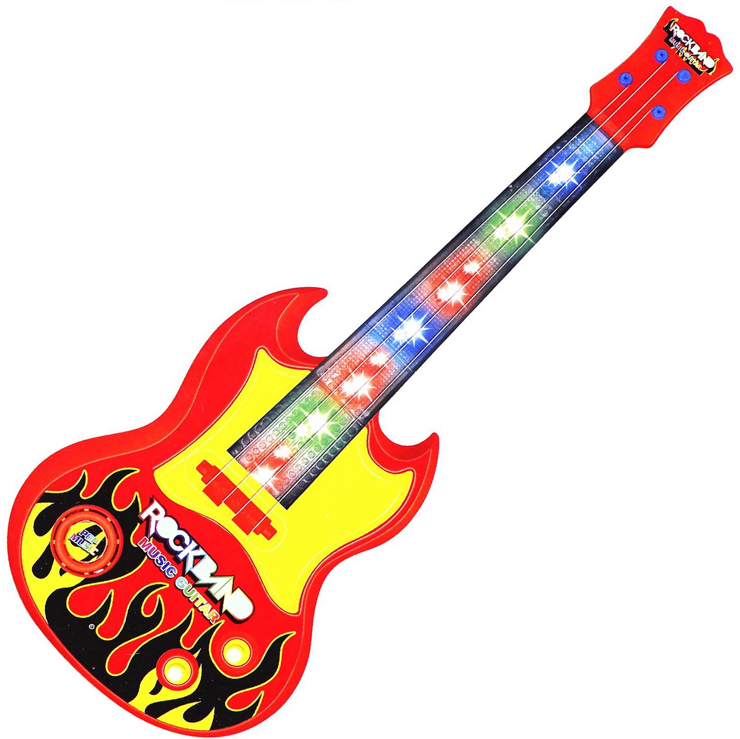 Aseenaa Musical Mini Guitar Toy With Sound & 3D LED Light, Best Gift For Kids & Toddlers