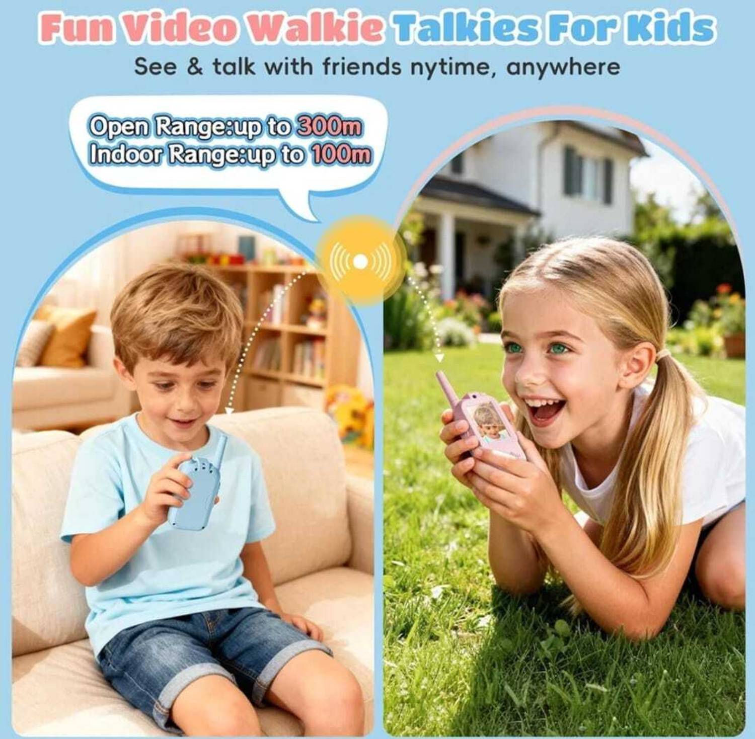 Video Walkie Talkies for Kids, Video Walkie Talkies for 3 4 5 6 Years Old Toy - Image 5