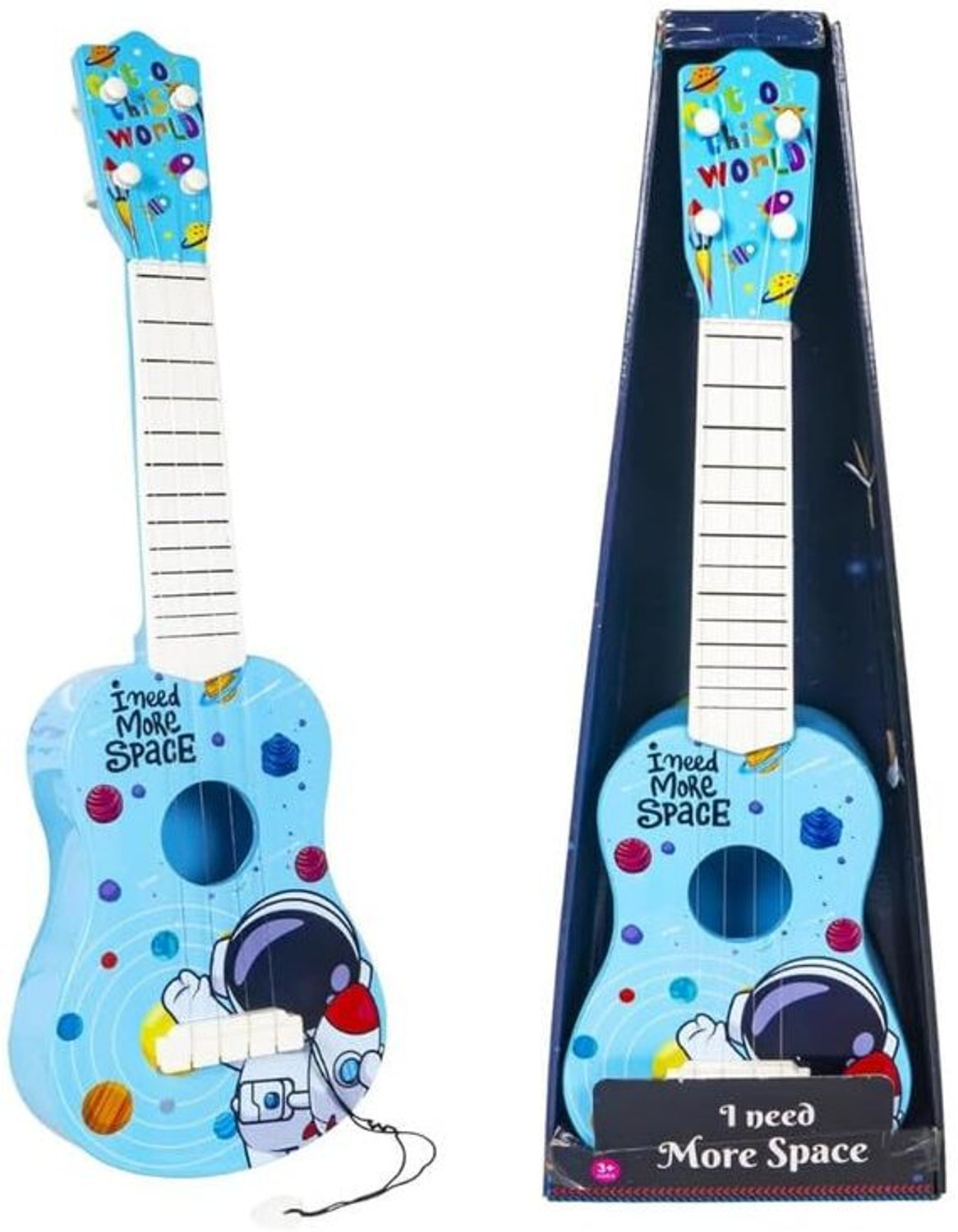 Image of AARISTRA Kids Toy Guitar 17 Inch Plastic Musical Instrument for Toddlers