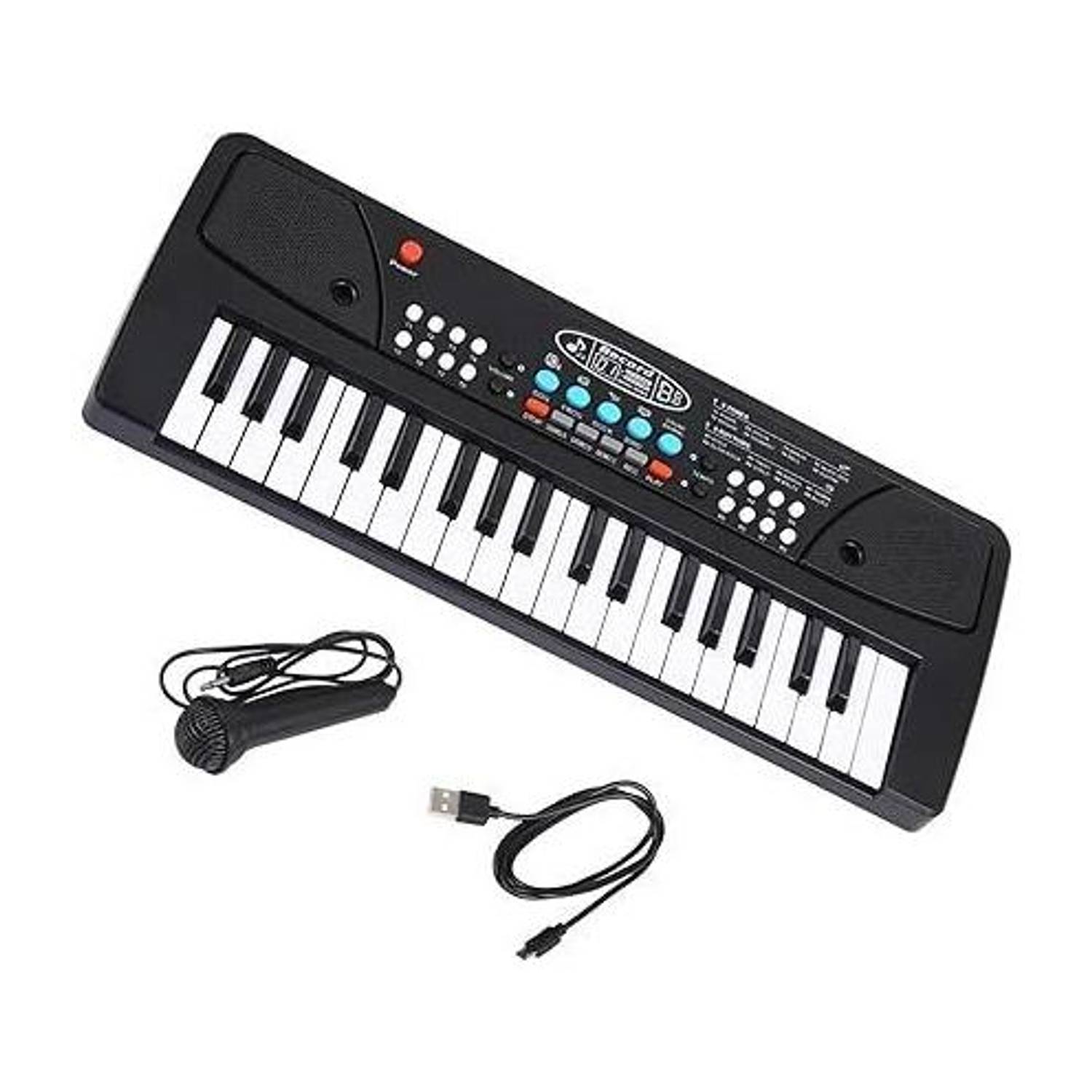 BANTAS 37 Key Piano Keyboard Toy for Kids with Mic Analog Portable Keyboard (37 Keys)