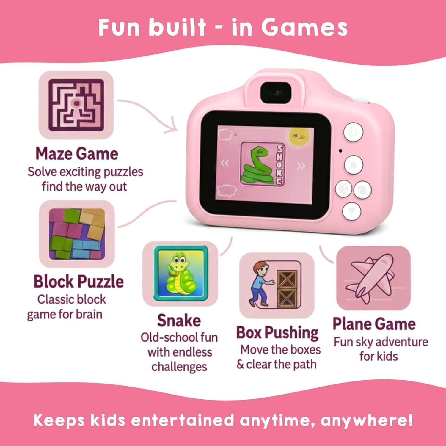 Image of Anabia Trendy Fashion Kid's Digital Camera Kid's Digital Camera Instant Camera