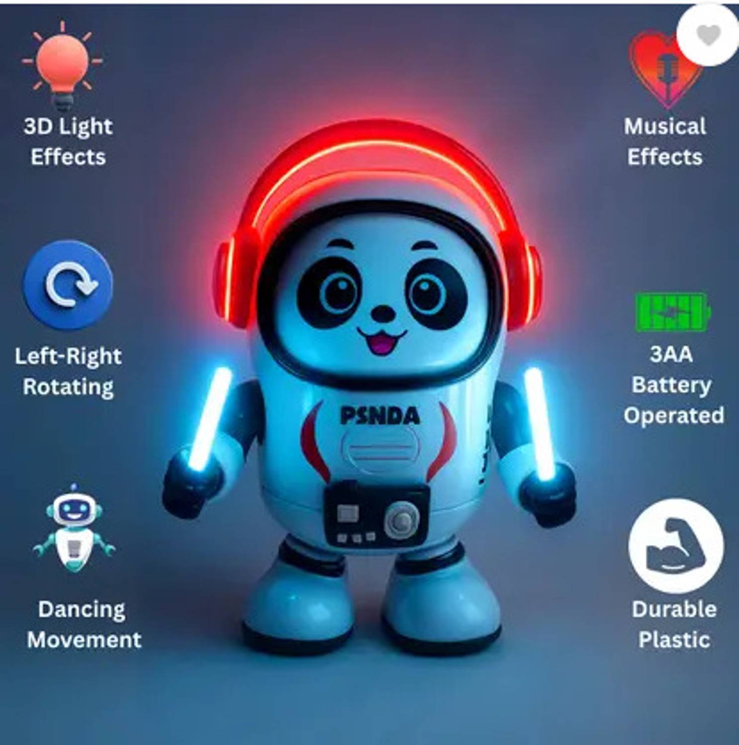 Intelligent Musical Robot Panda Toy for(IND*96743) Kids with