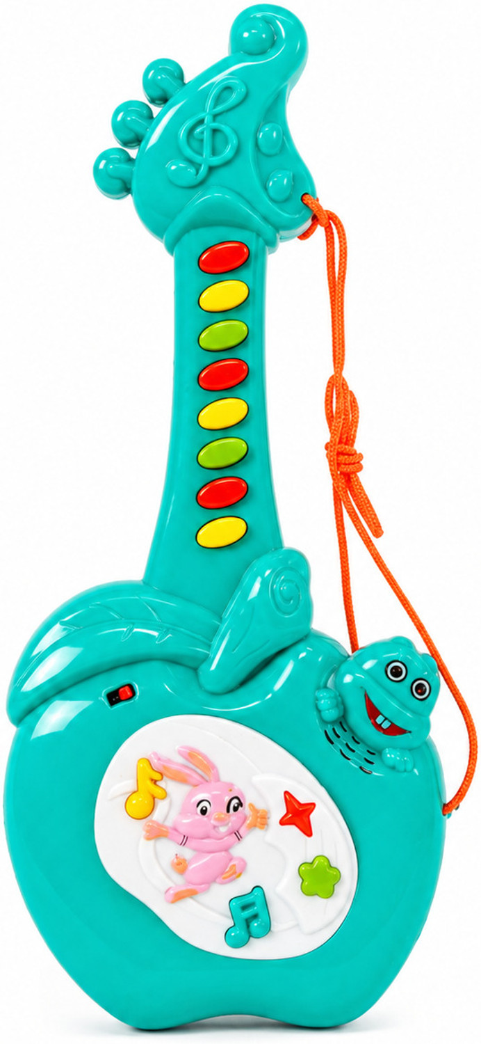 Image of Diamond Spring Rabbit Toy Guitar with Fun Musical Sounds (Battery Not Included)