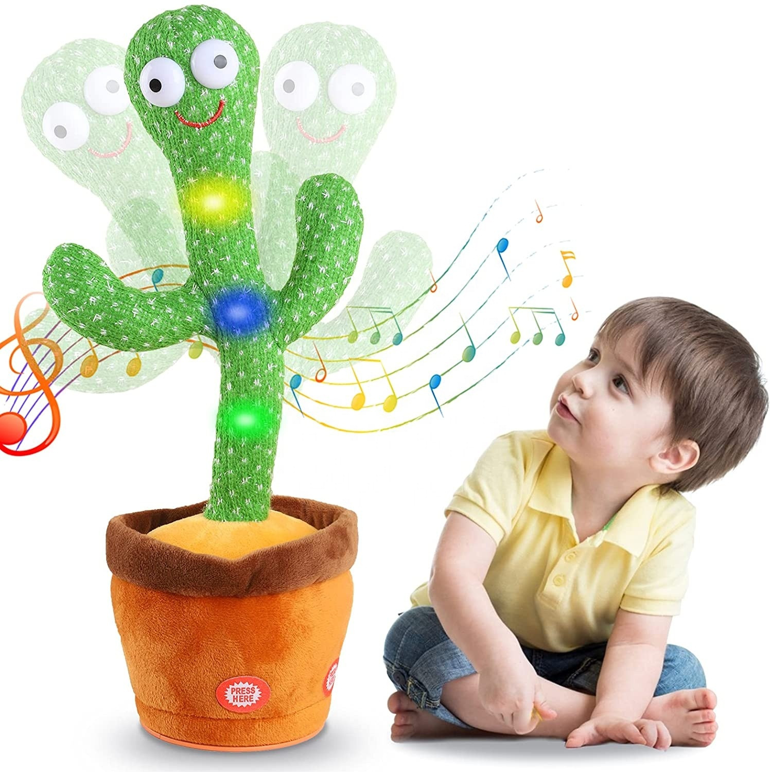 Image of Onshhm Dancing Cactus Toy Talking Cactus Toys for baby talking parrot Kids Toys