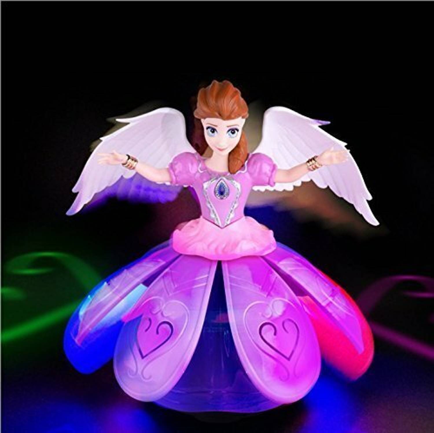 4AJ BAZAAR Dancing angel girl robot doll with lights and music for girls kids