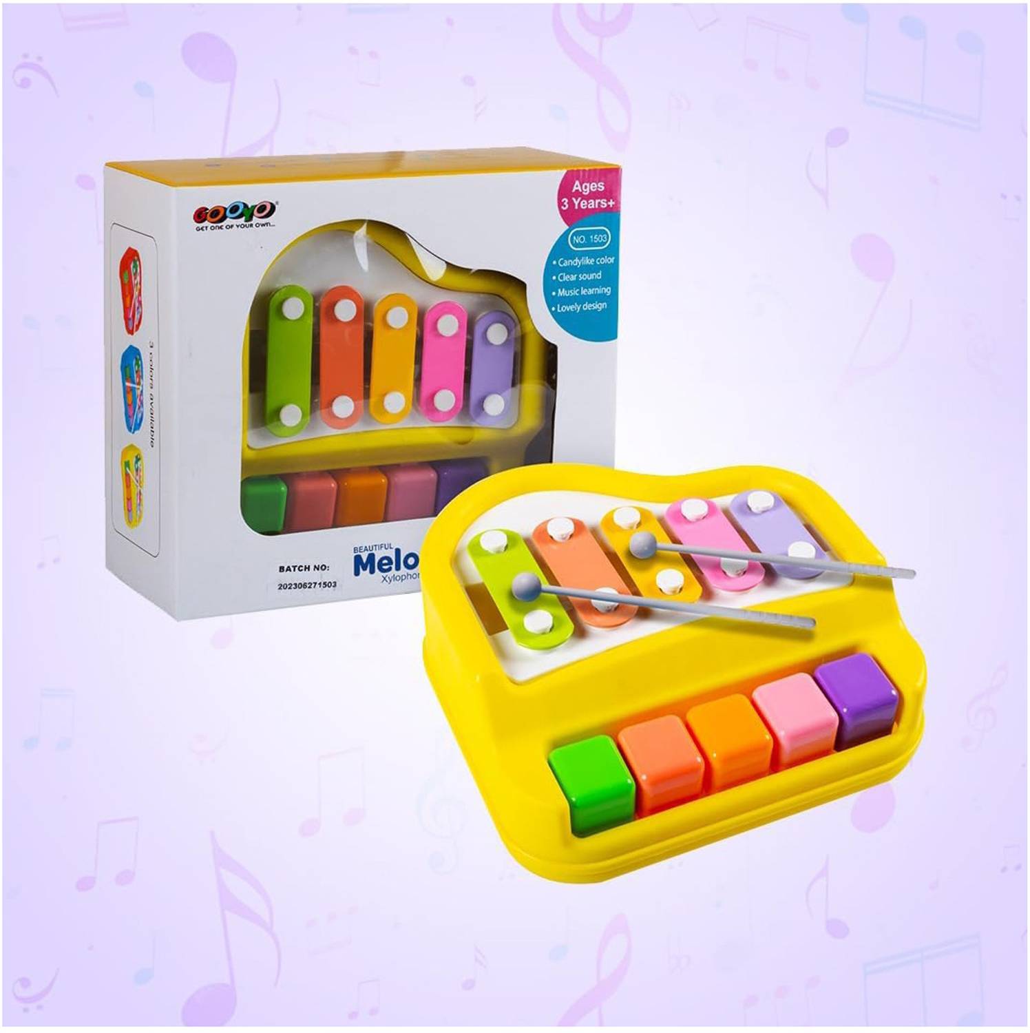 BHVMEY Piano Cum Xylophone Toy for 1-3 Years Old Baby