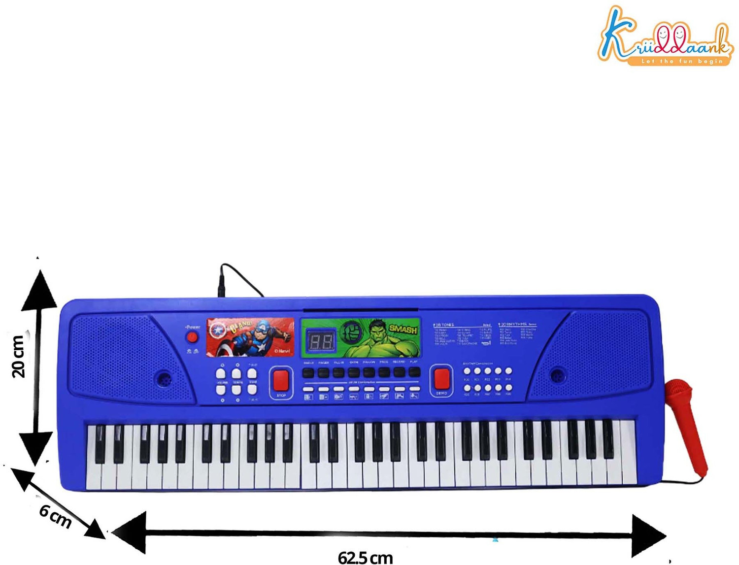 Image of Kriiddaank Avengers Keyboard Piano- 60 KeysDigital Screen61 Scale Organ Keys,17Instrume