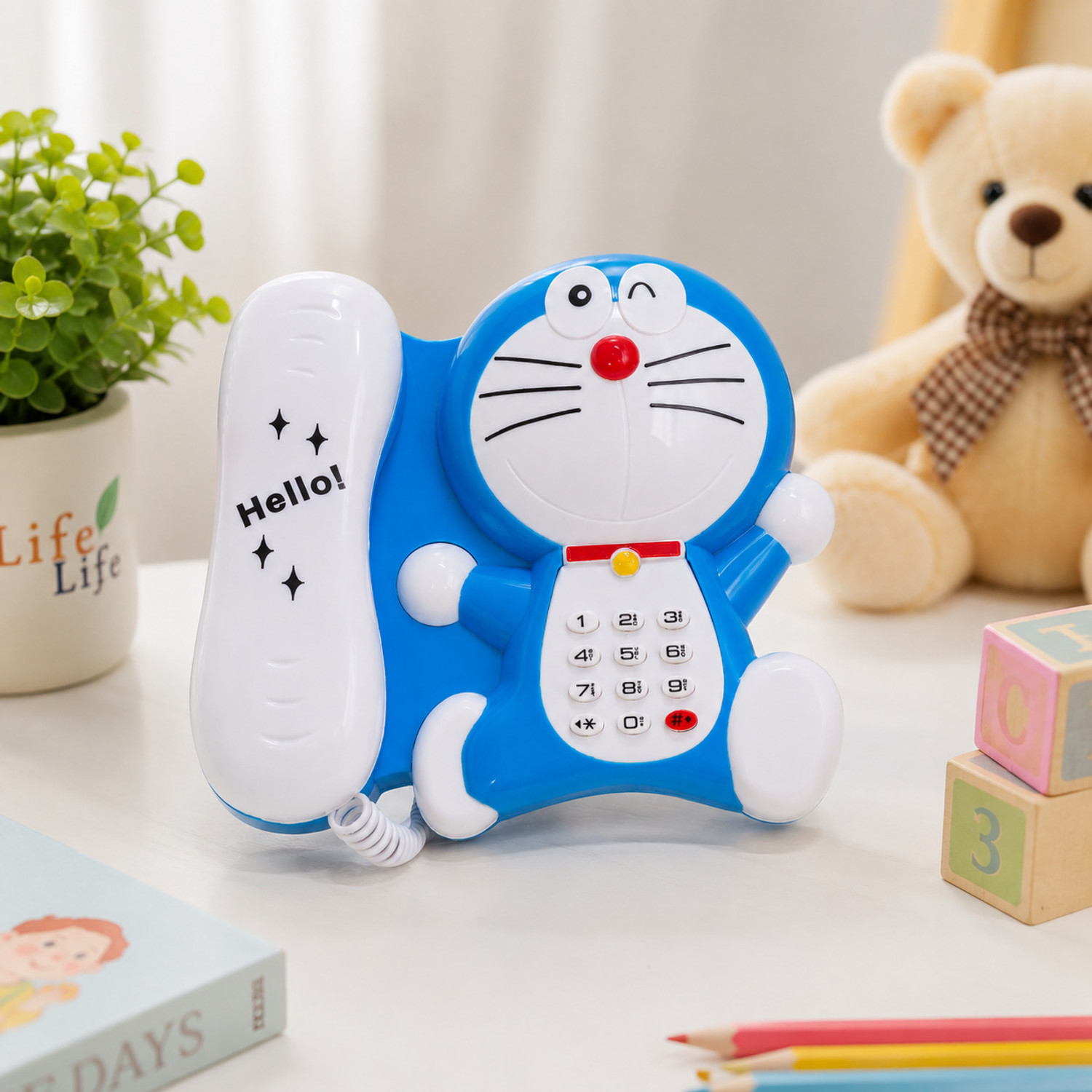 Image of VEDANT ENTERPRISE Musical Toy Phone for Kids | Kids Mobile Toy | Educational Learning Toy (Multicolor)