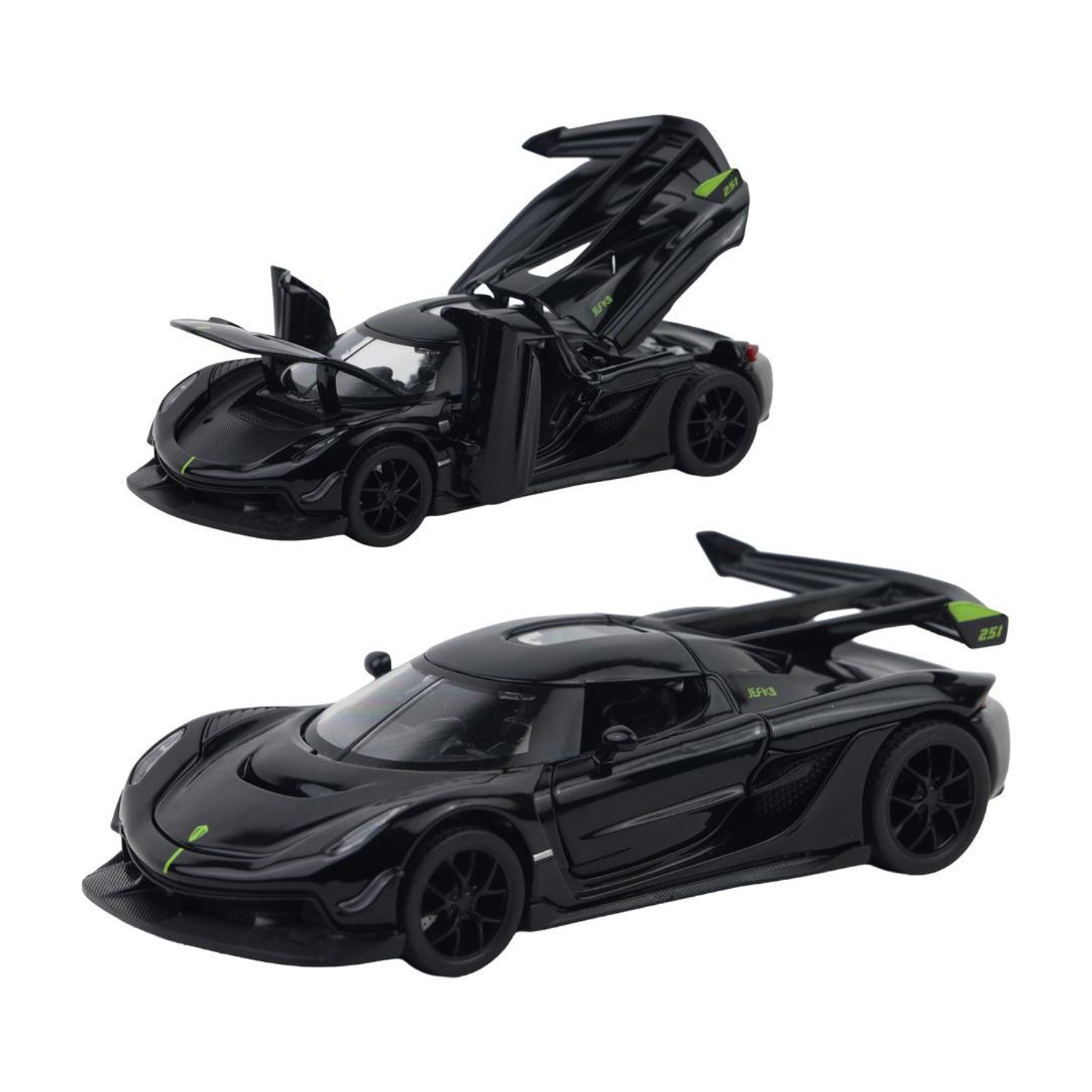 Joy Junction KOENIGSEG Model Car 1:32 Metal Pull Back Die-cast Car (Black)