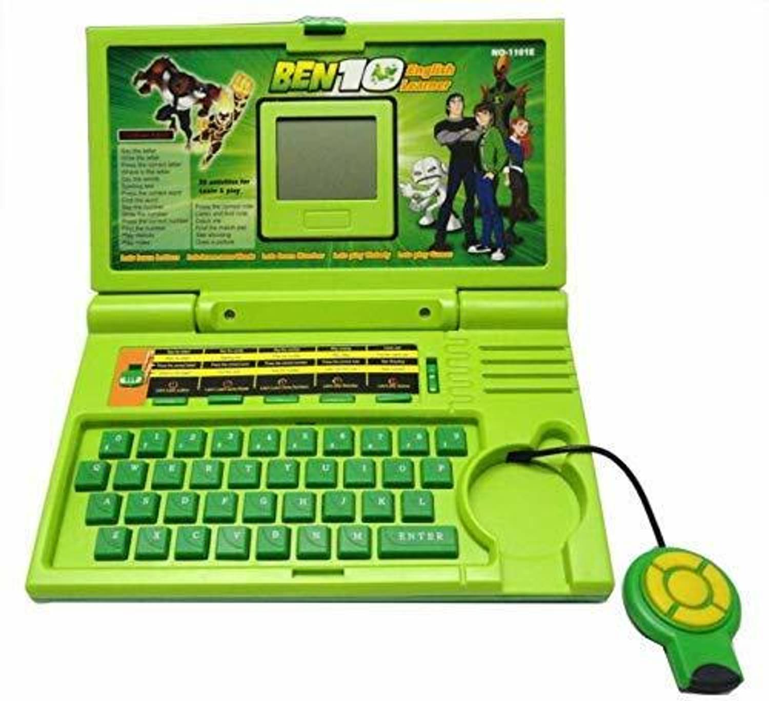 Bing Cherry creation 20 activities ben 10 english laptop for kids/ notebook toy for kids-Green