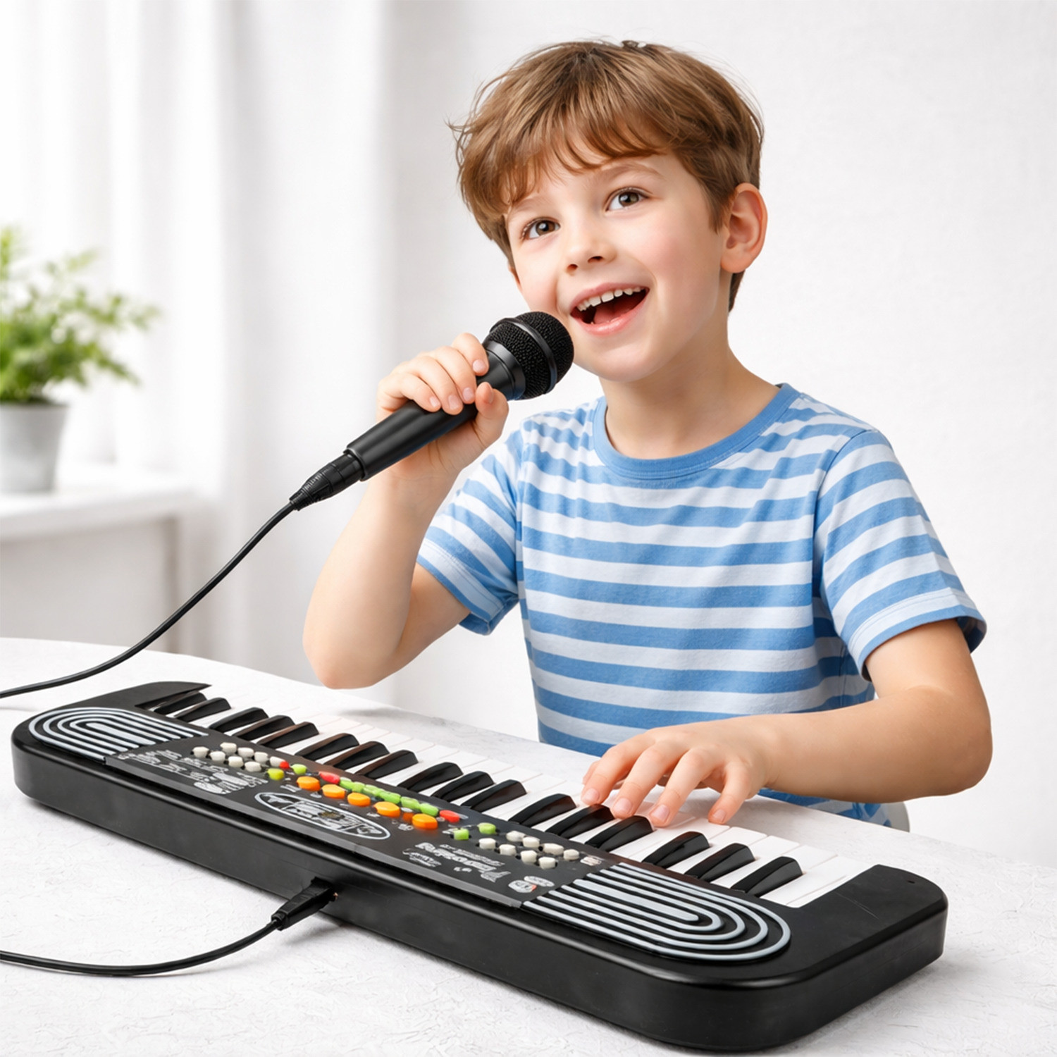 Image of TWIST&TURN Pianosing 37-Key Kids Keyboard Piano with Microphone & USB Cable