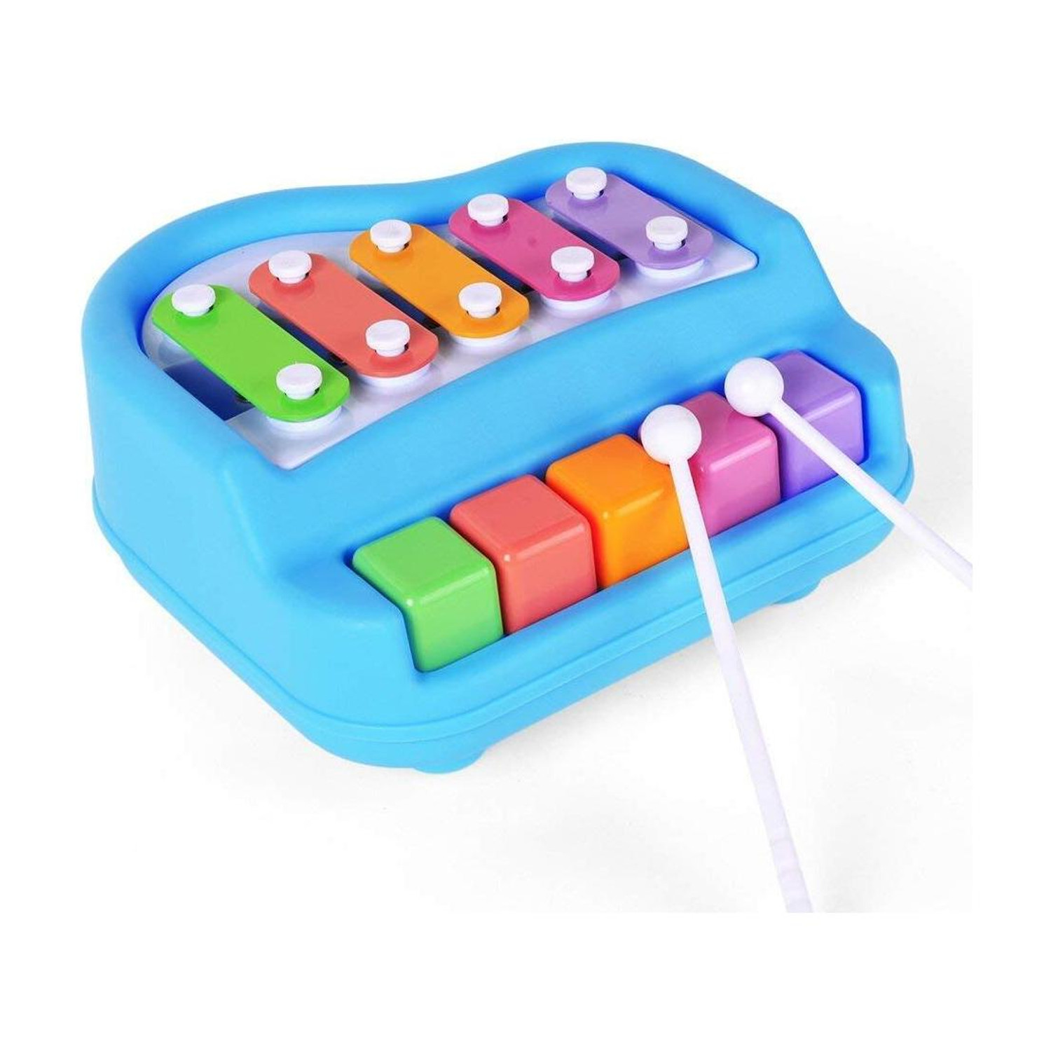 Image of ARIZON 2-in-1 Baby Piano & Xylophone with 5 Vibrant Keys toy for Kids