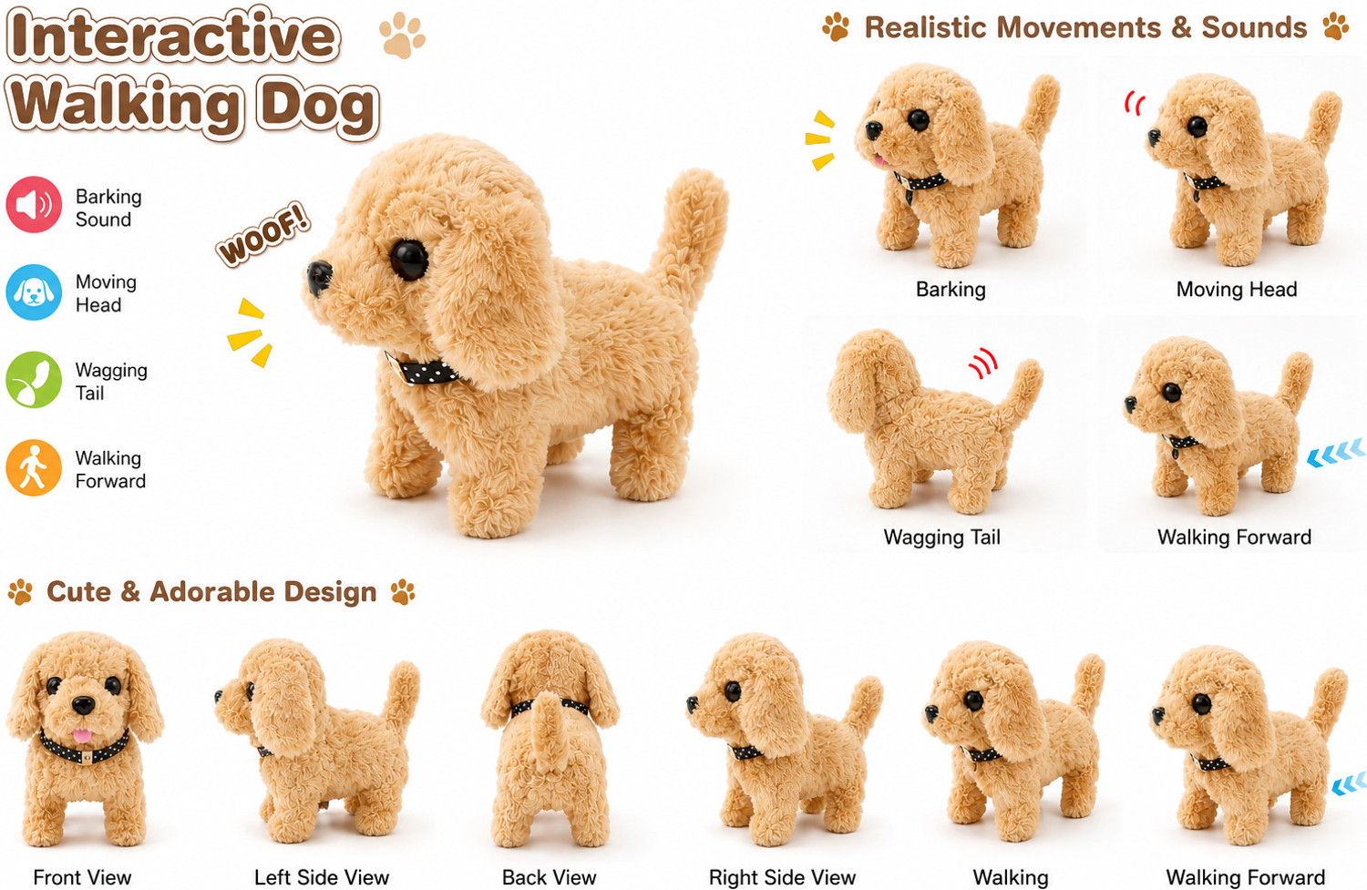 Image of WOKO Jumping, Walking and Barking Dog Toy