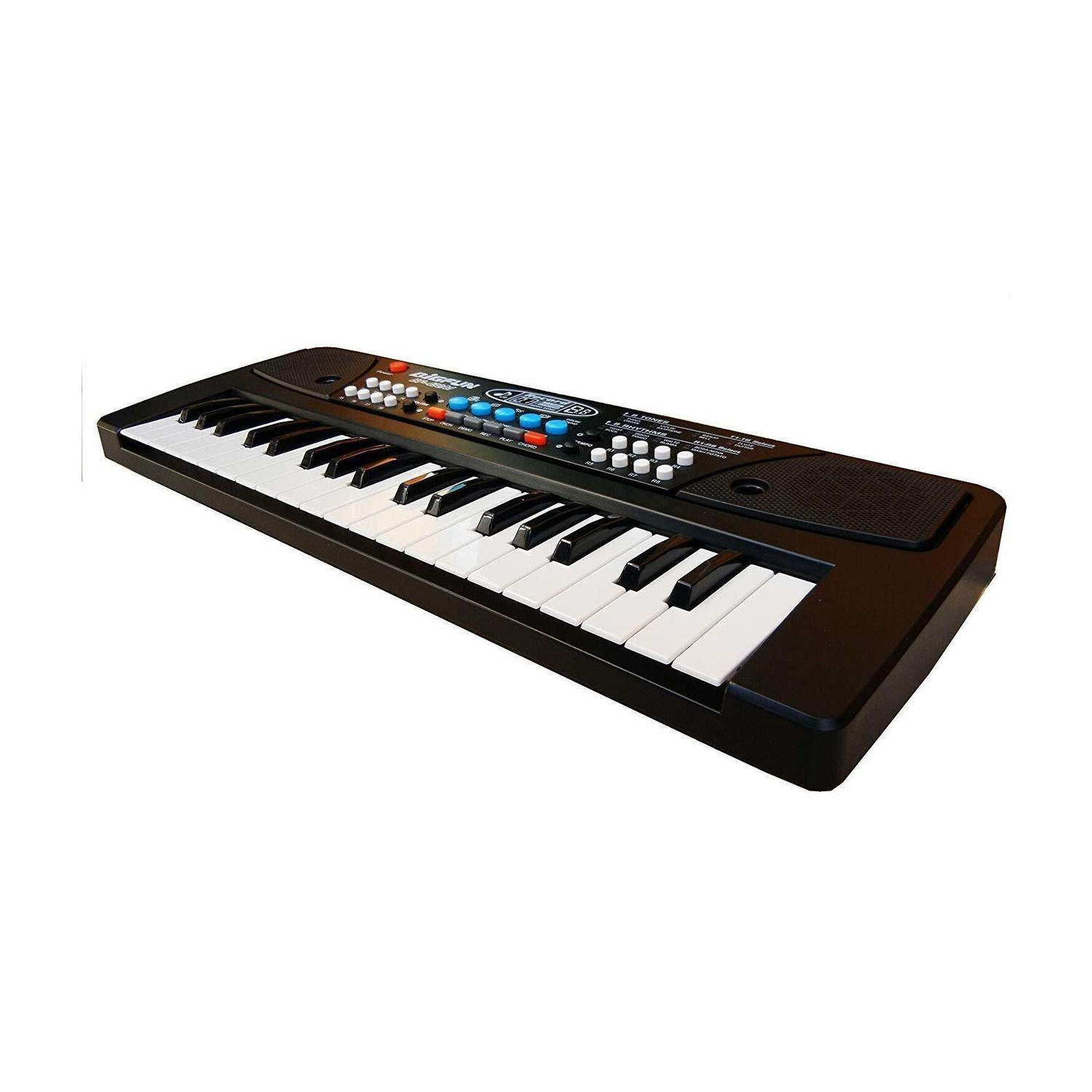 Image of Qbik Kids Keyboard Piano, 37 Keys Piano Keyboard for Kids Musical Instrument Gift Toys for Over 3 Year Old Children (Black and White)