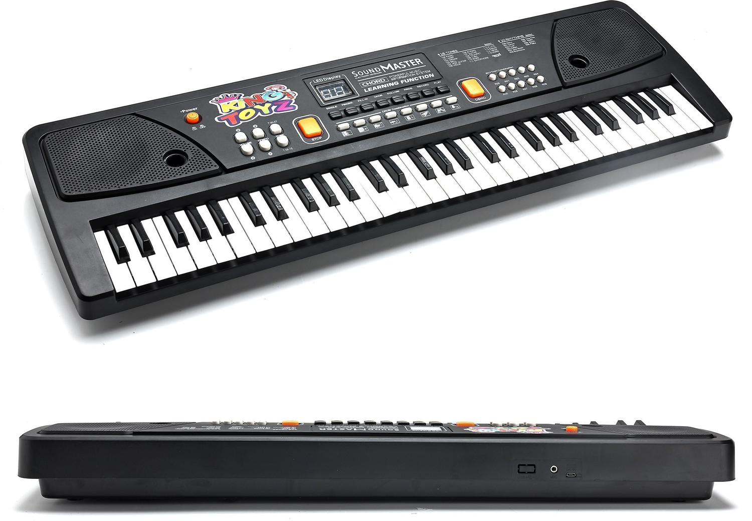Image of KING TOYZ 61 Keys Piano Keyboard for Kids | Beginners with Mic & Recording Function
