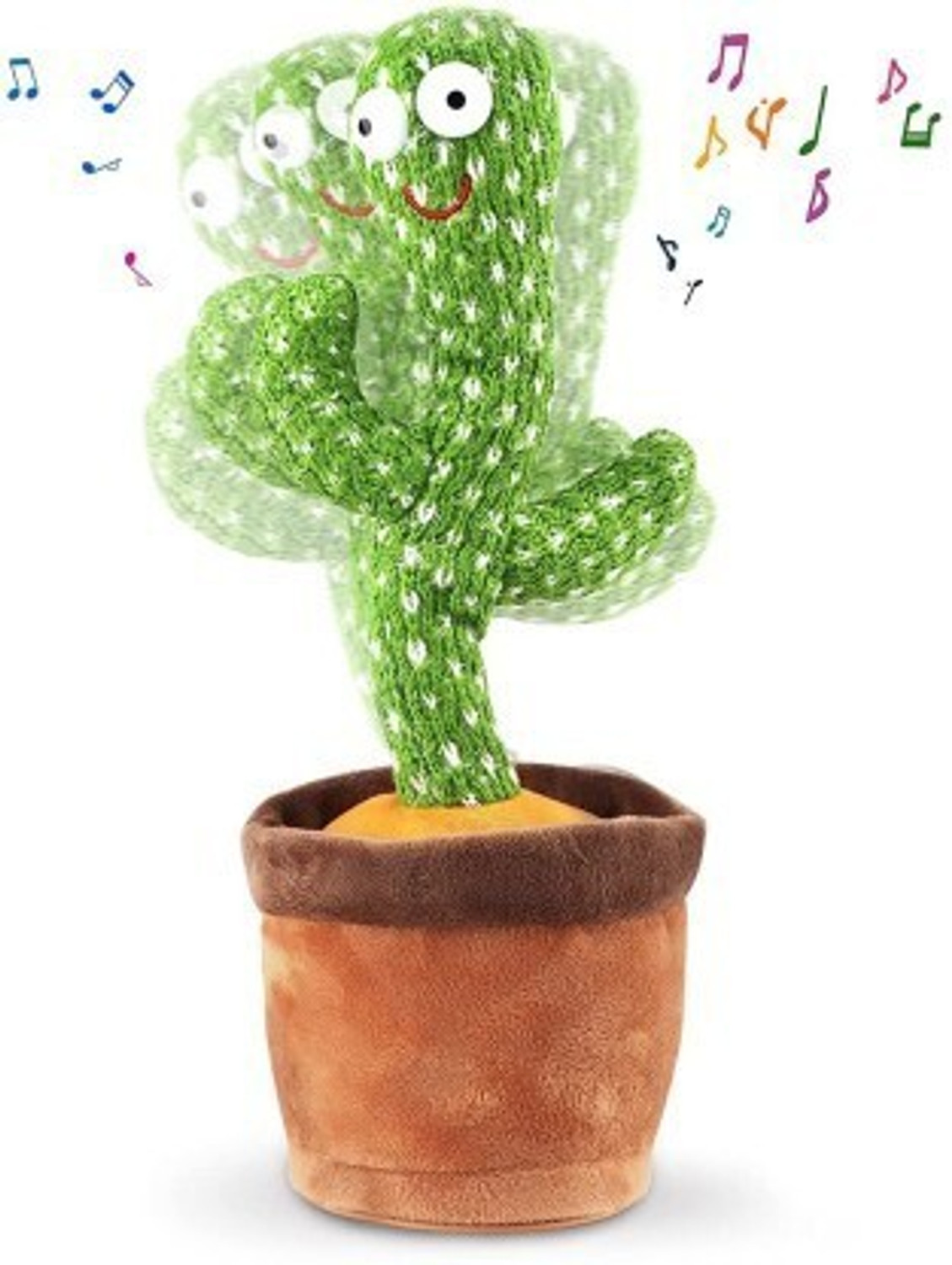 Image of BULLSTORM Dancing Cactus Toy Singing and Dancing Cactus Plush Toy Recording Cactus Toy Re