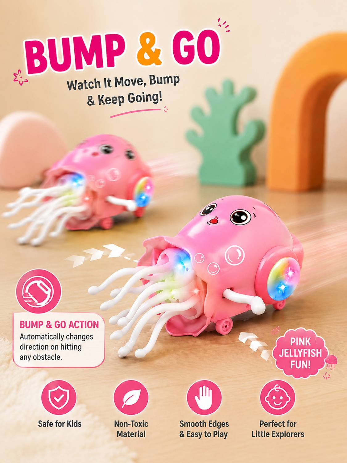 SKITISK Pink JellyFish - Image 5