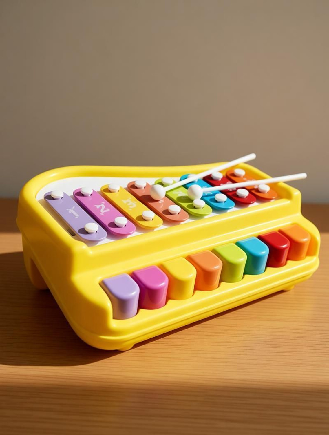 Image of xelix 2 in 1 Baby Piano Xylophone Toy 8 Multicolored Key Keyboard Baby Kids Girls Boy