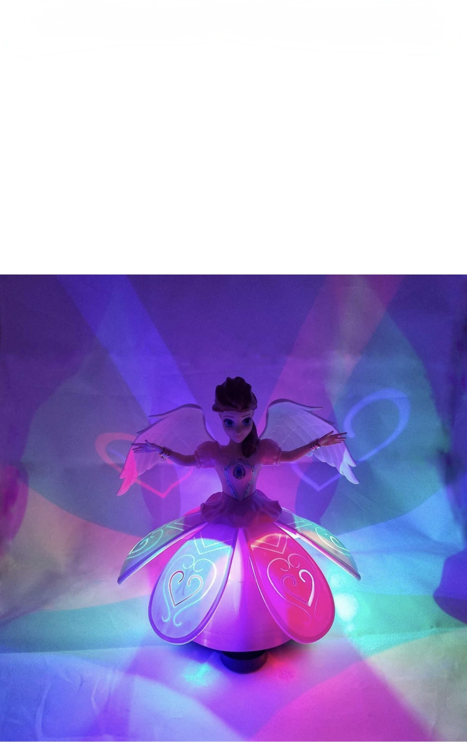 Image of Angel Dancing Doll With Light and music Dancing Rotating musical doll toy for kids