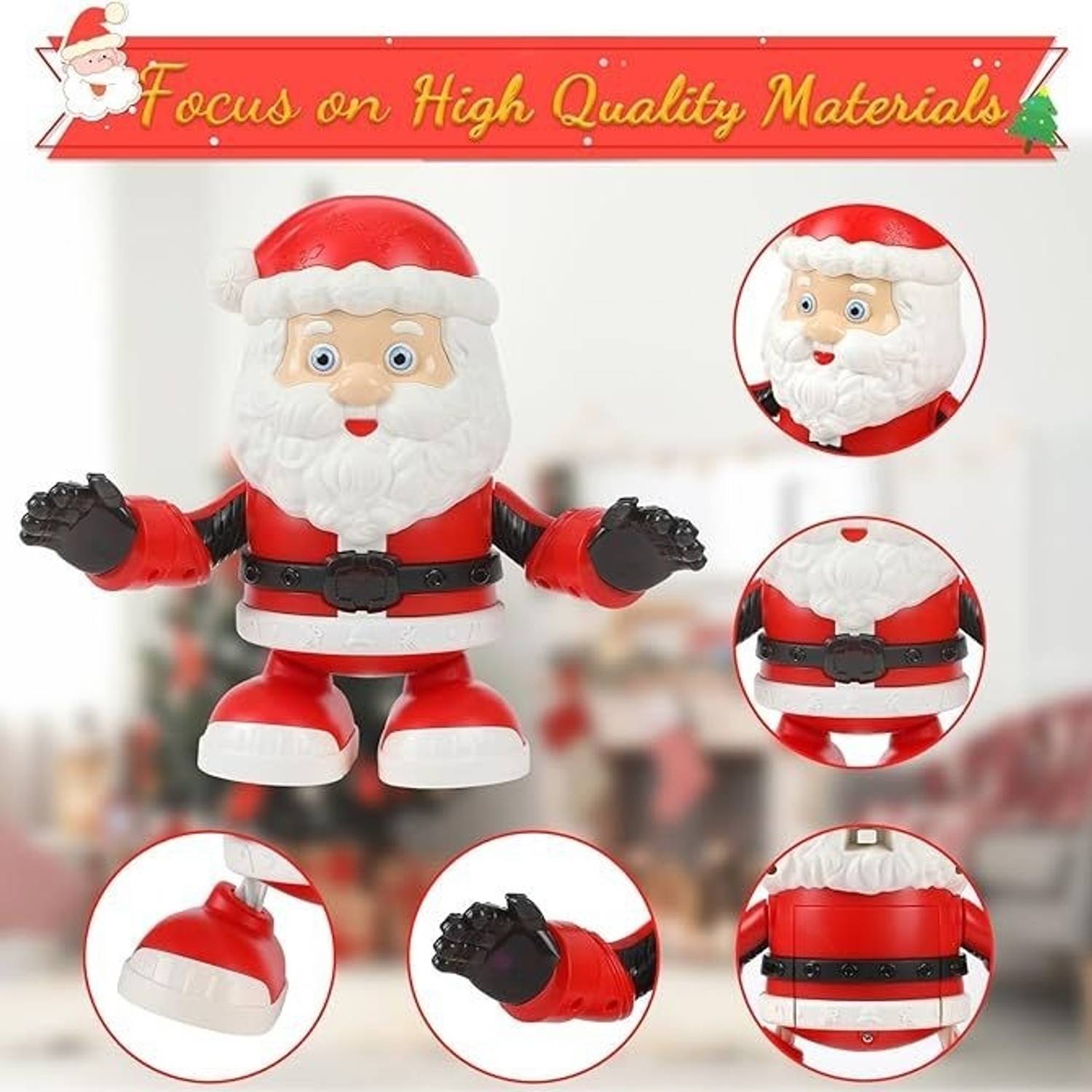 Joy Junction Christmas Electric Santa Claus - Moving Singing