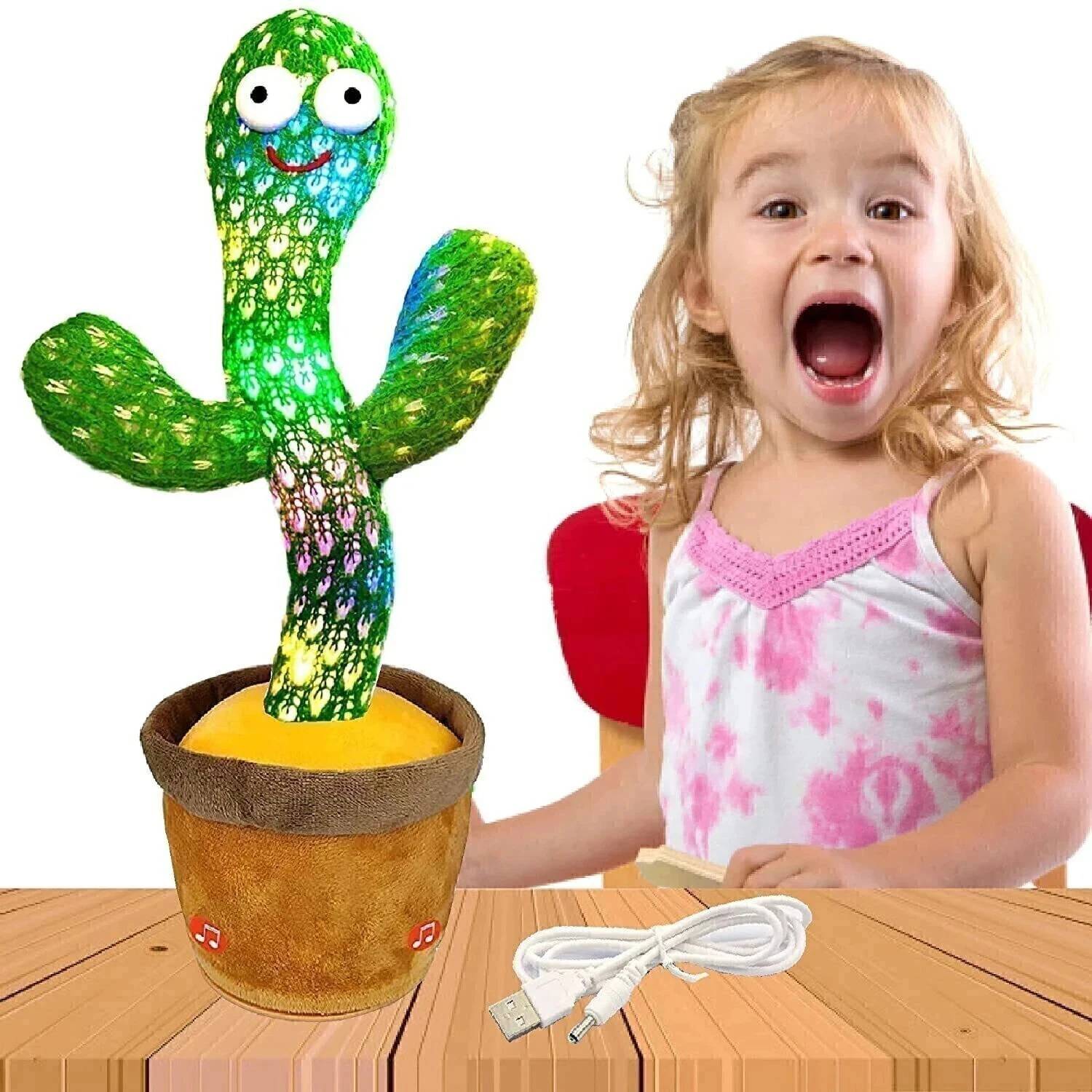 TAPUJI Dancing Cactus Electronic Plush Toy - Image 1