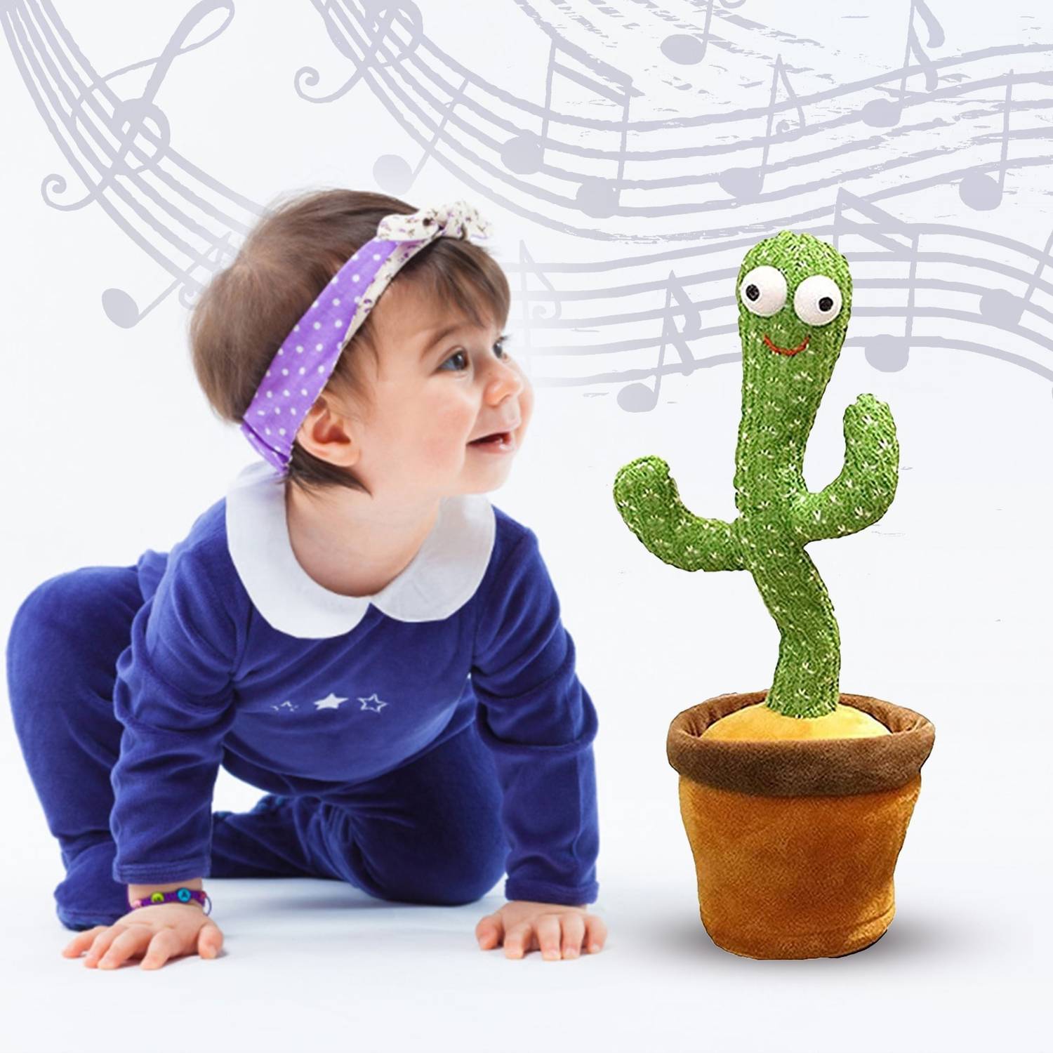 AD MART Dancing cactus Toy Talking Repeat Bluetech Singing Toy061