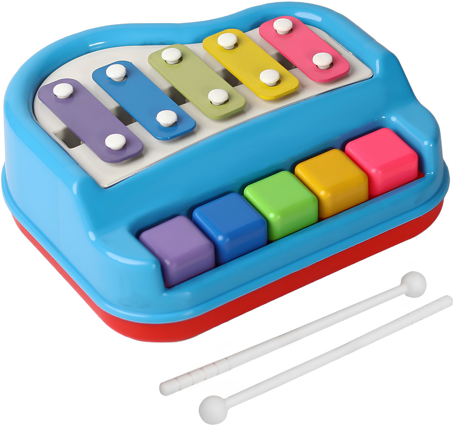 Image of Angel Kids 2 in 1 Xylophone and Mini Piano for Kids Educational Musical Instruments Toy
