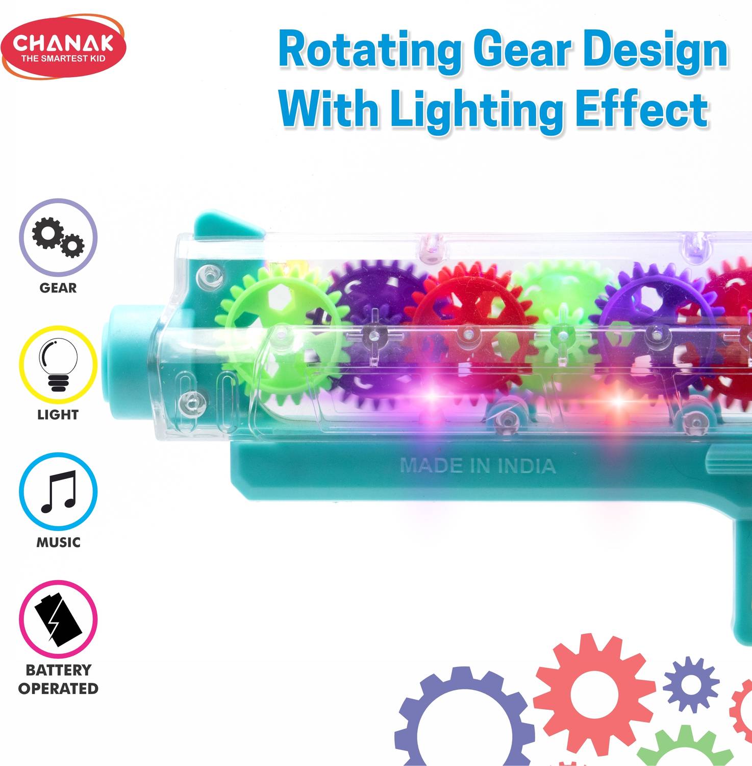 CHANAK Electric Gear Gun with Lights - Image 4